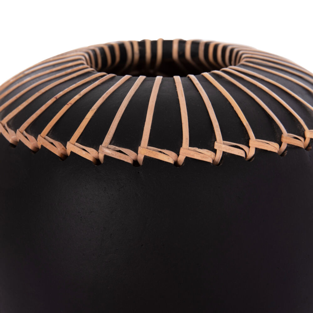 ΕΠΙΤΡΑΠΕΖΙΟ ΔΙΑΚΟΣΜΗΤΙΚΟ ΒΑΖΟ FB94675.01L TΕΡΑΚΟΤΑ ΣΕ ΜΑΥΡΟ--Φ22x20Υεκ.