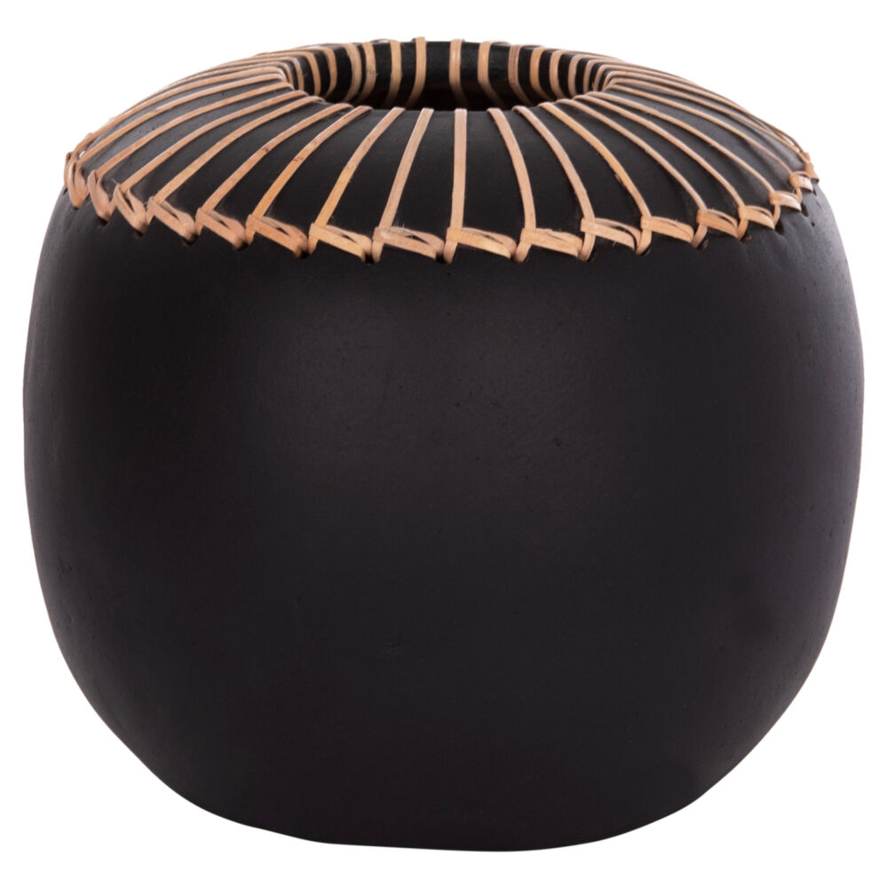 ΕΠΙΤΡΑΠΕΖΙΟ ΔΙΑΚΟΣΜΗΤΙΚΟ ΒΑΖΟ FB94675.01L TΕΡΑΚΟΤΑ ΣΕ ΜΑΥΡΟ--Φ22x20Υεκ.