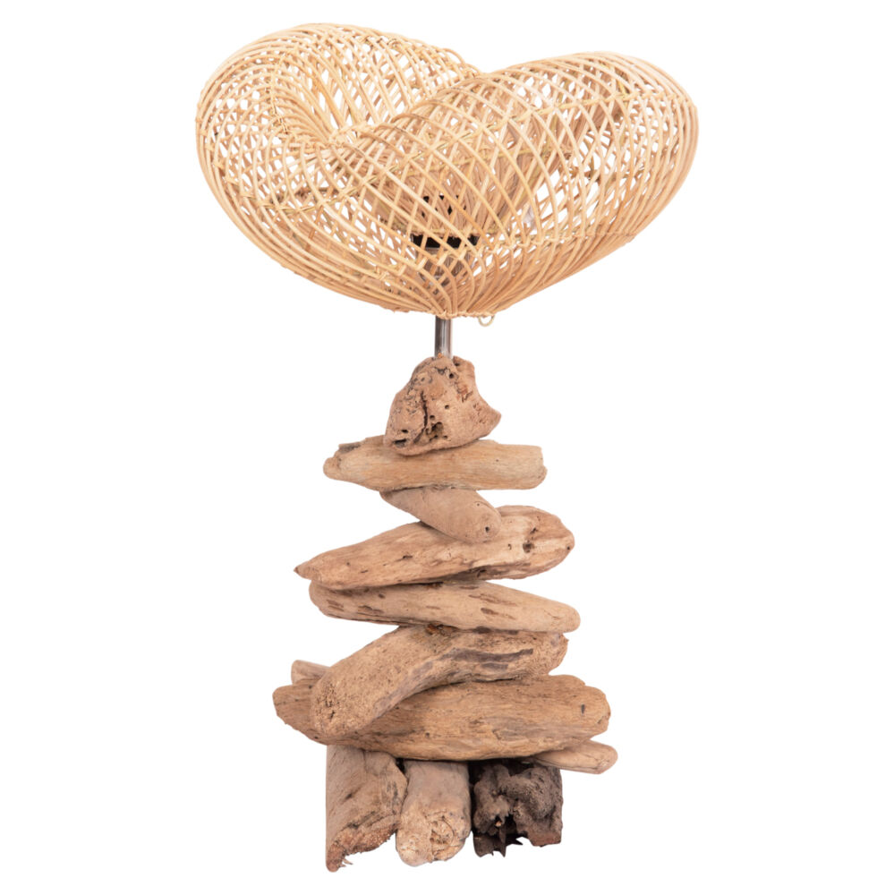 ΕΠΙΤΡΑΠΕΖΙΟ ΔΙΑΚΟΣΜΗΤΙΚΟ ΦΩΤΙΣΤΙΚΟ FB94431 DRIFTWOOD & RATTAN 32x30x53Υεκ.