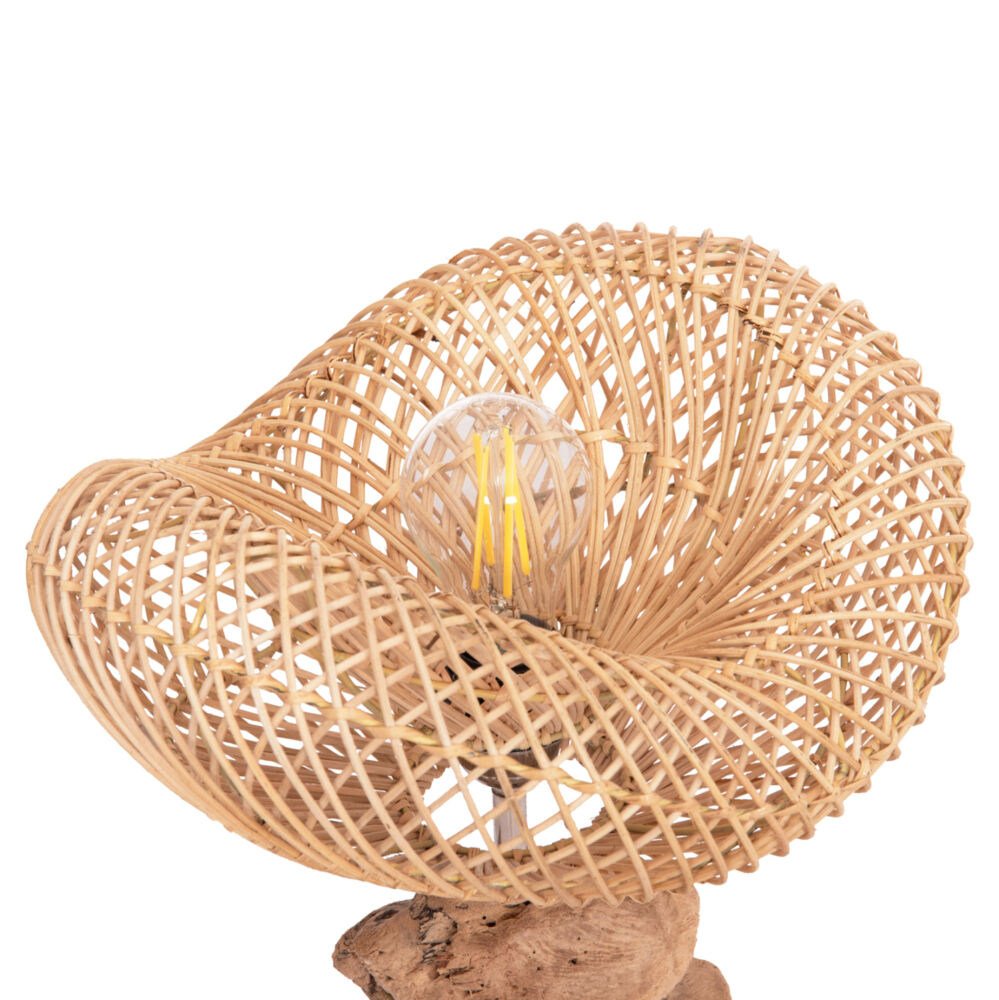 ΕΠΙΤΡΑΠΕΖΙΟ ΔΙΑΚΟΣΜΗΤΙΚΟ ΦΩΤΙΣΤΙΚΟ FB94431 DRIFTWOOD & RATTAN 32x30x53Υεκ.