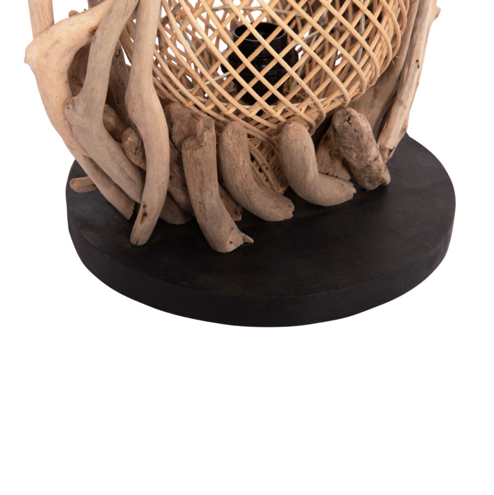 ΕΠΙΤΡΑΠΕΖΙΟ ΔΙΑΚΟΣΜΗΤΙΚΟ ΦΩΤΙΣΤΙΚΟ FB94438 DRIFTWOOD--RATTAN 30x30x49Υεκ.