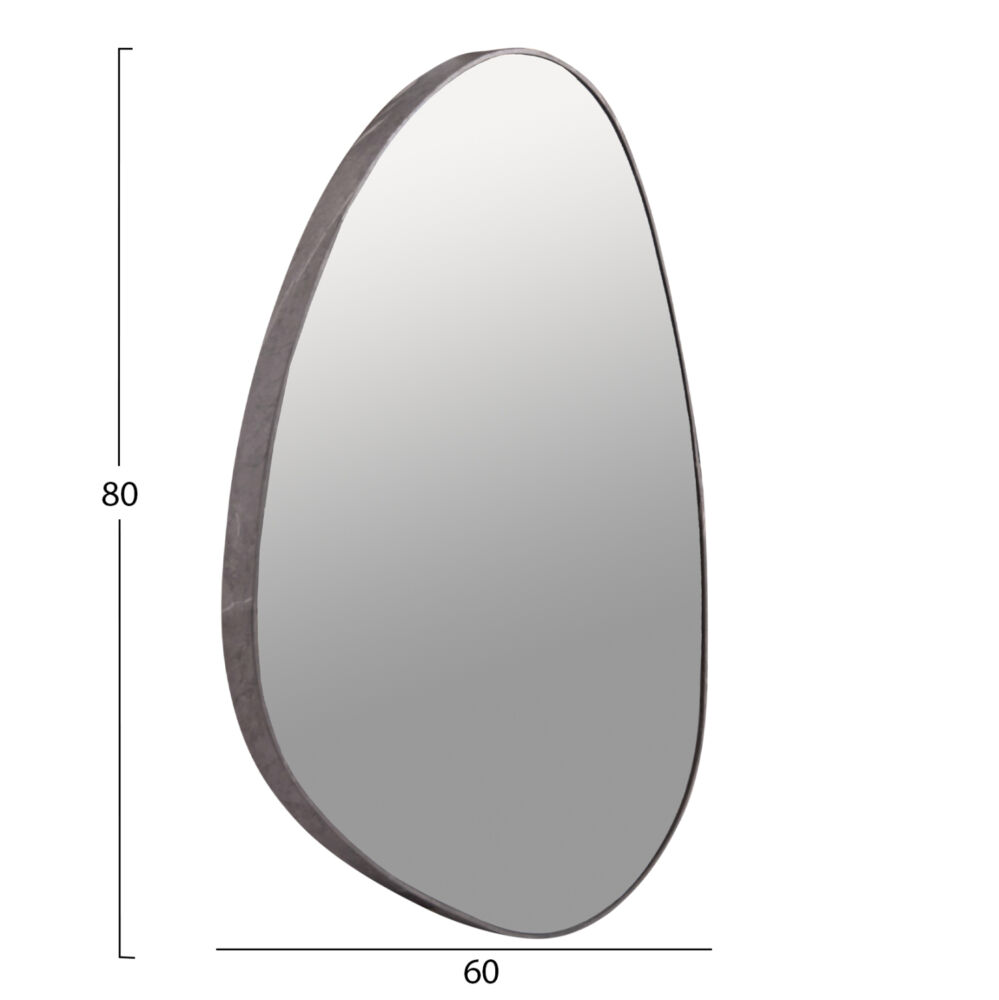 ΚΑΘΡΕΠΤΗΣ ΤΟΙΧΟΥ FB94487.02 ΜΕ ΠΛΑΙΣΙΟ MDF ΣΕ GREY MARBLE ΧΡΩΜΑ 60x80Υεκ.