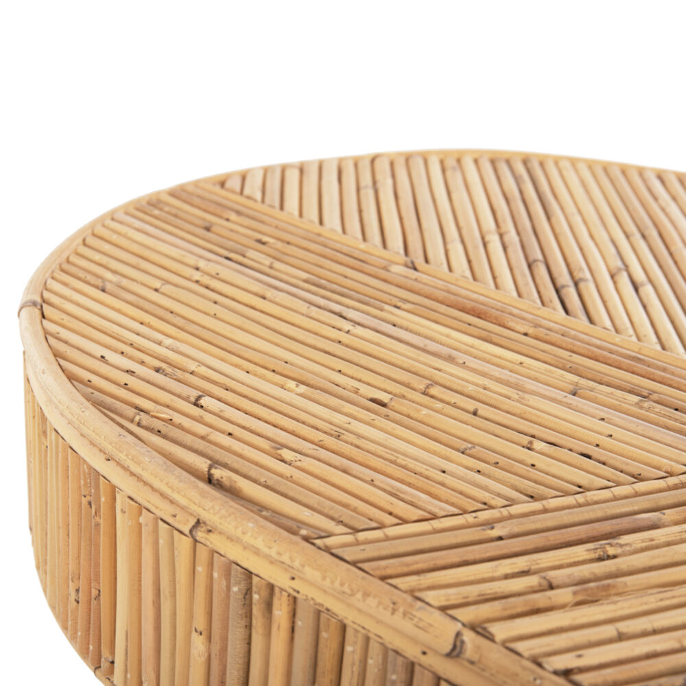 ΚΟΝΣΟΛΑ ΟΒΑΛ FB99871 ΦΥΣΙΚΟ RATTAN ΣΕ ΦΥΣΙΚΟ ΧΡΩΜΑ 110x45x74,5Υεκ.