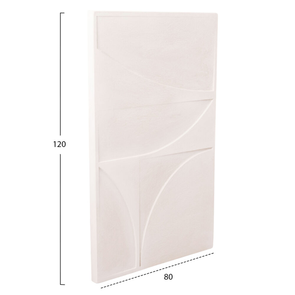 ΠΙΝΑΚΑΣ ΜΕ ΠΤΥΧΩΣΕΙΣ FB94505 MDF ΣΕ ΥΠΟΛΕΥΚΟ ΧΡΩΜΑ 80x4(πάχος)x120Υεκ.