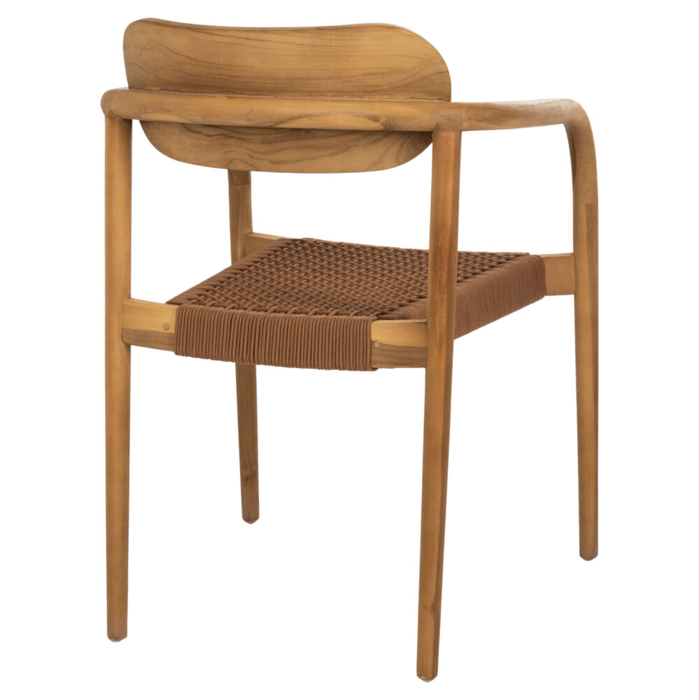 ΠΟΛΥΘΡΟΝΑ FB99636.01 ΞΥΛΟ TEAK ΦΥΣΙΚΟ & ΚΑΦΕ ΣΧΟΙΝΙ 55x54x80Y εκ.