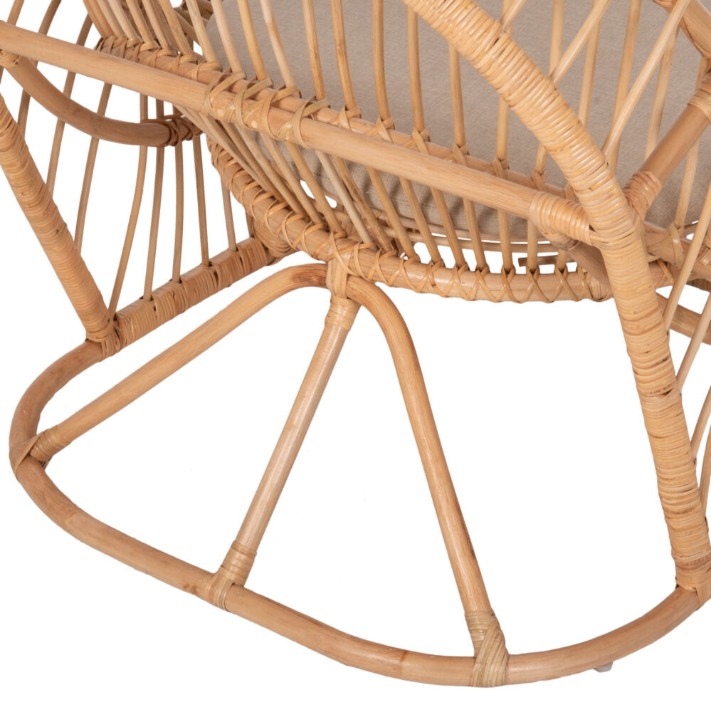 ΠΟΛΥΘΡΟΝΑ FB99840.01 RATTAN ΦΥΣΙΚΟ ΜΕ ΕΚΡΟΥ ΜΑΞΙΛΑΡΙ 80x97x85Υεκ.
