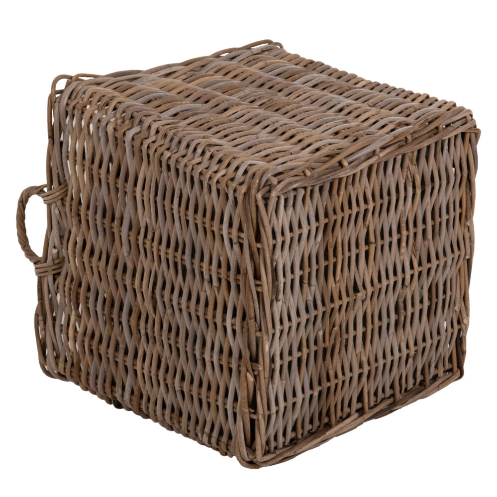 ΣΕΤ ΔΙΑΚΟΣΜΗΤΙΚΑ ΚΑΛΑΘΙΑ FB99657 4ΤΜΧ ΑΠΟ KUBU RATTAN ΣΕ ΓΚΡΙ 52x52x50-57Υεκ.
