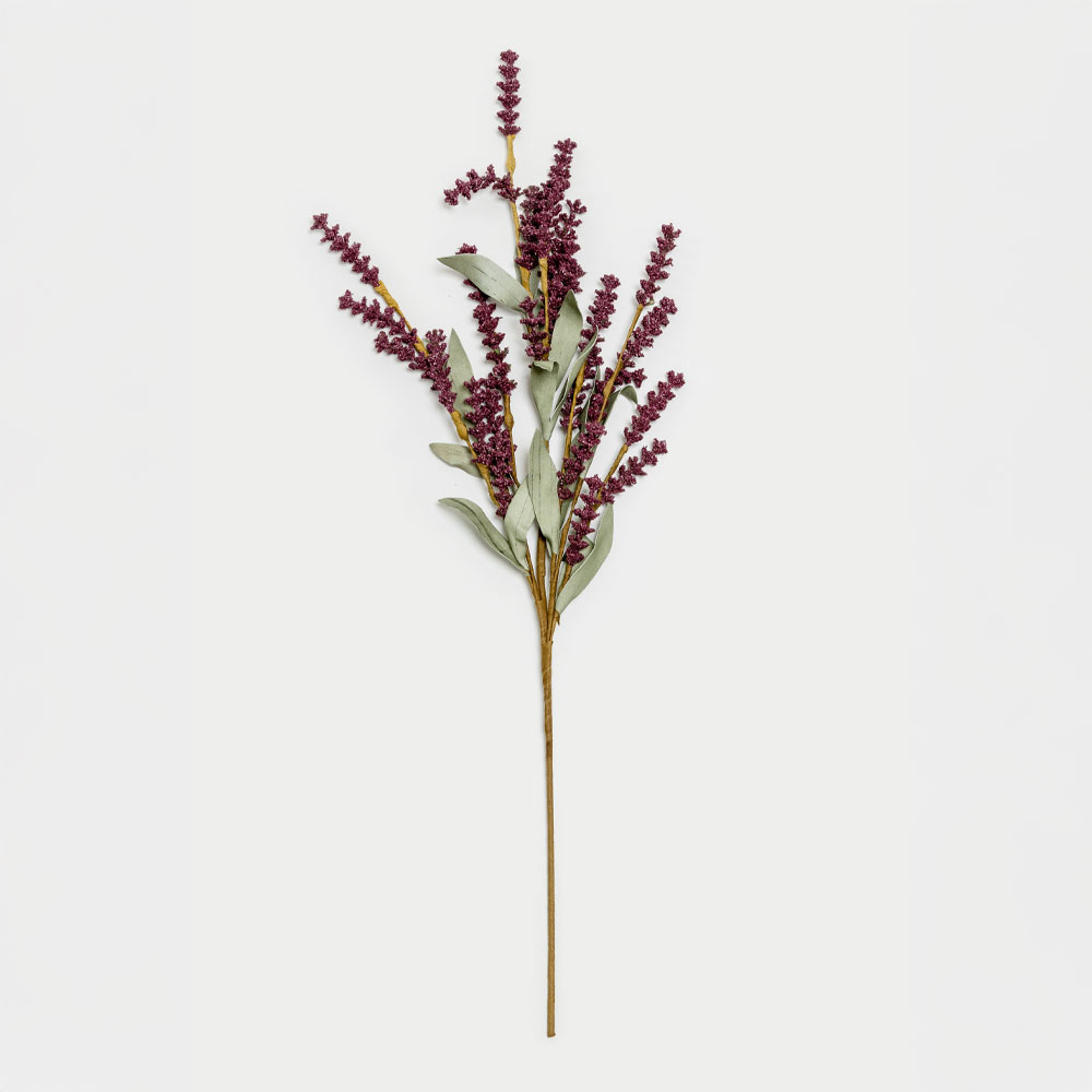 AROMA CHARM ΛΟΥΛΟΥΔΙ ΤΕΧΝΗΤΟ 70cm FOAM ΜΩΒ ΠΡΑΣΙΝΟ PVC