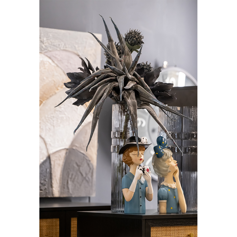 TRAVEL GIRL 6 ΔΙΑΚΟΣΜΗΤΙΚΗ ΦΙΓΟΥΡΑ 15x14x34cm POLYRESIN ΠΟΛΥΧΡΩΜΟ