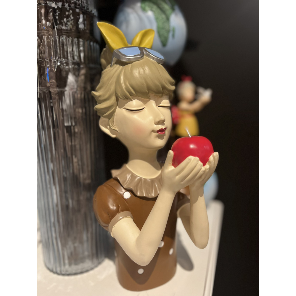 TRAVEL GIRL 7 ΔΙΑΚΟΣΜΗΤΙΚΗ ΦΙΓΟΥΡΑ 18x14x34cm POLYRESIN ΠΟΛΥΧΡΩΜΟ