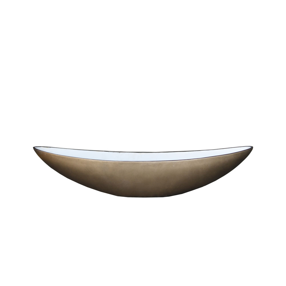 AMBROSIA ΜΠΩΛ ΔΙΑΚΟΣΜΗΣΗΣ 60x14x15cm ΤΕΧΝΗΤΗ ΠΕΤΡΑ BRASS ANTIKE
