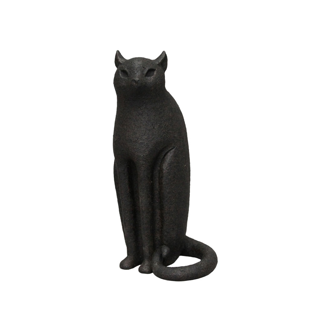 LUNA ΔΙΑΚΟΣΜΗΤΙΚΟ ΓΑΤΑ 13x11x26cm POLYRESIN ΜΑΥΡΟ