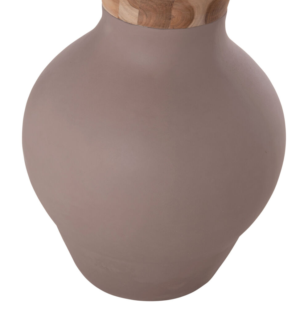 ΔΙΑΚΟΣΜΗΤΙΚΟ ΒΑΖΟ ΔΑΠΕΔΟΥ FB94660.05M FIBER CEMENT TAUPE--ΞΥΛΟ ΤΕΑΚ Φ45x148Υεκ