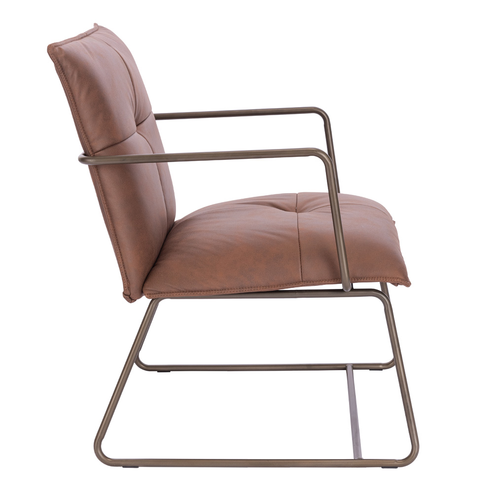 STANDBY ΠΟΛΥΘΡΟΝΑ ΕΠΙΣΚΕΠΤΗ ΚΑΦΕ GUNMETAL 65x67x81cm