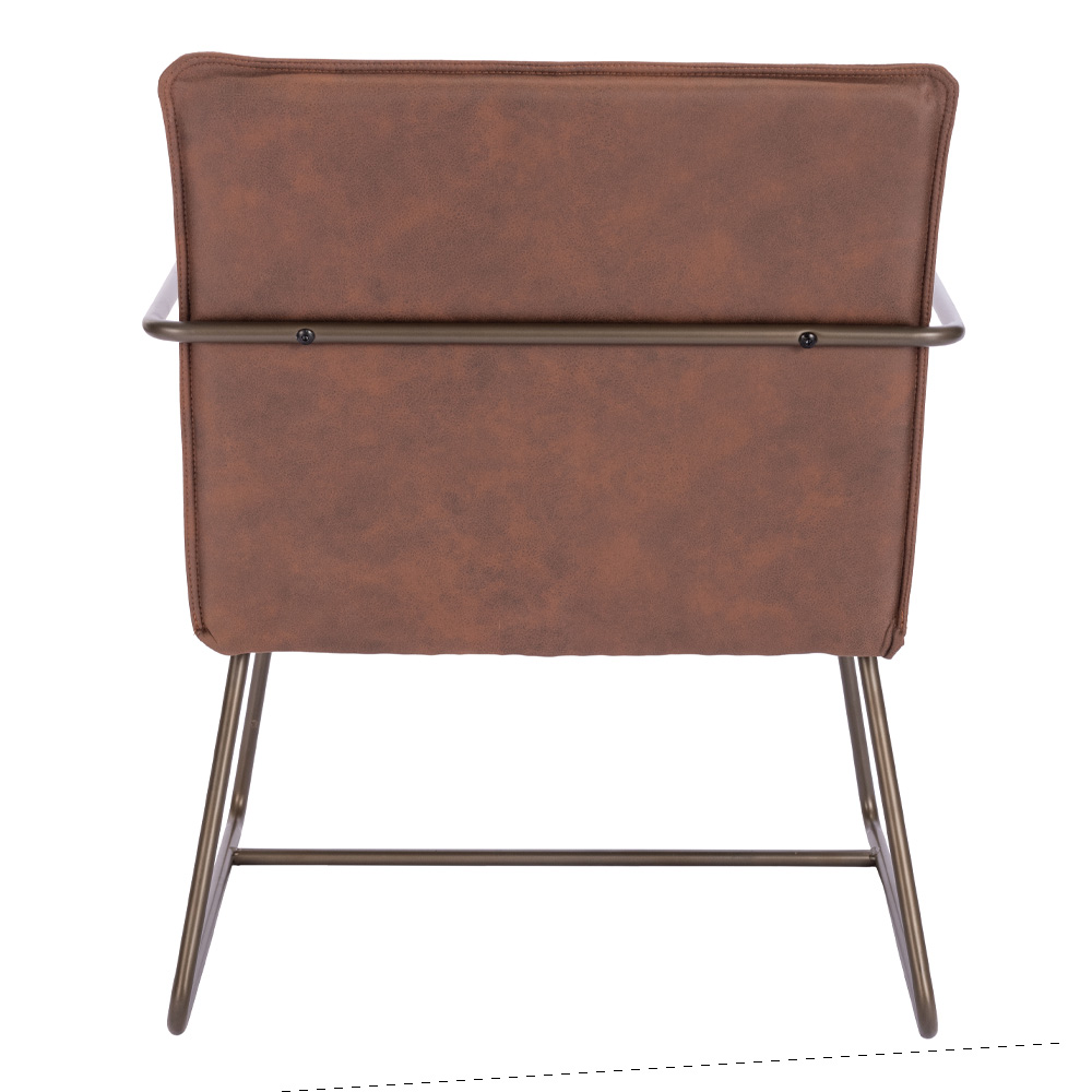 STANDBY ΠΟΛΥΘΡΟΝΑ ΕΠΙΣΚΕΠΤΗ ΚΑΦΕ GUNMETAL 65x67x81cm