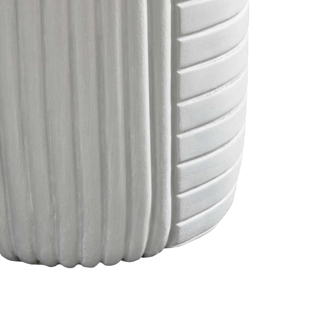 GEOMETRICAL 2 SIDE TABLE ΛΕΥΚΟ 35x35x46cm