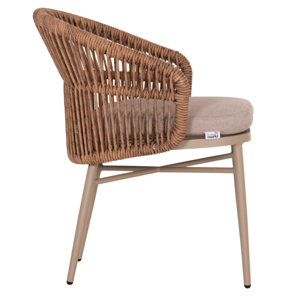ΠΟΛΥΘΡΟΝΑ ΑΛΟΥΜΙΝΙΟΥ FB96265.03 ΚΑΠΟΥΤΣΙΝΟ- P.E.RATTAN ΣΕ ΦΥΣΙΚΟ 58x61x75Υεκ.