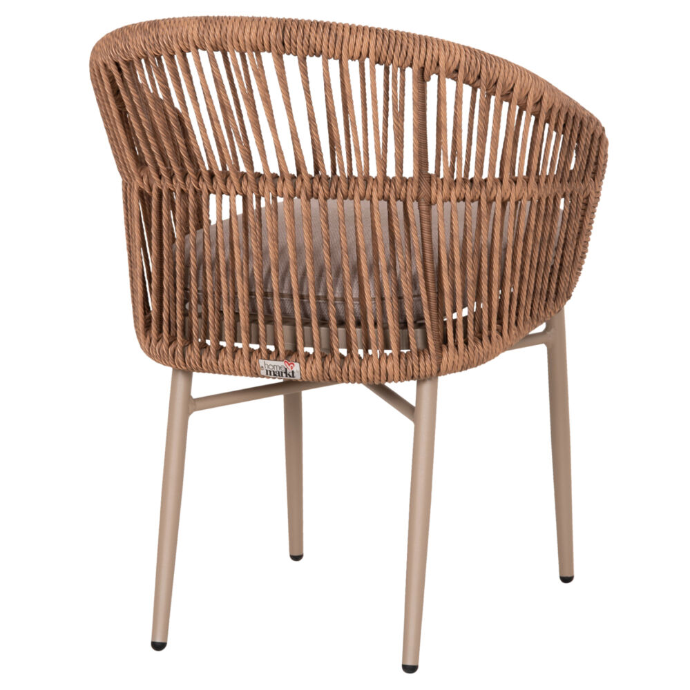 ΠΟΛΥΘΡΟΝΑ ΑΛΟΥΜΙΝΙΟΥ FB96265.03 ΚΑΠΟΥΤΣΙΝΟ- P.E.RATTAN ΣΕ ΦΥΣΙΚΟ 58x61x75Υεκ.