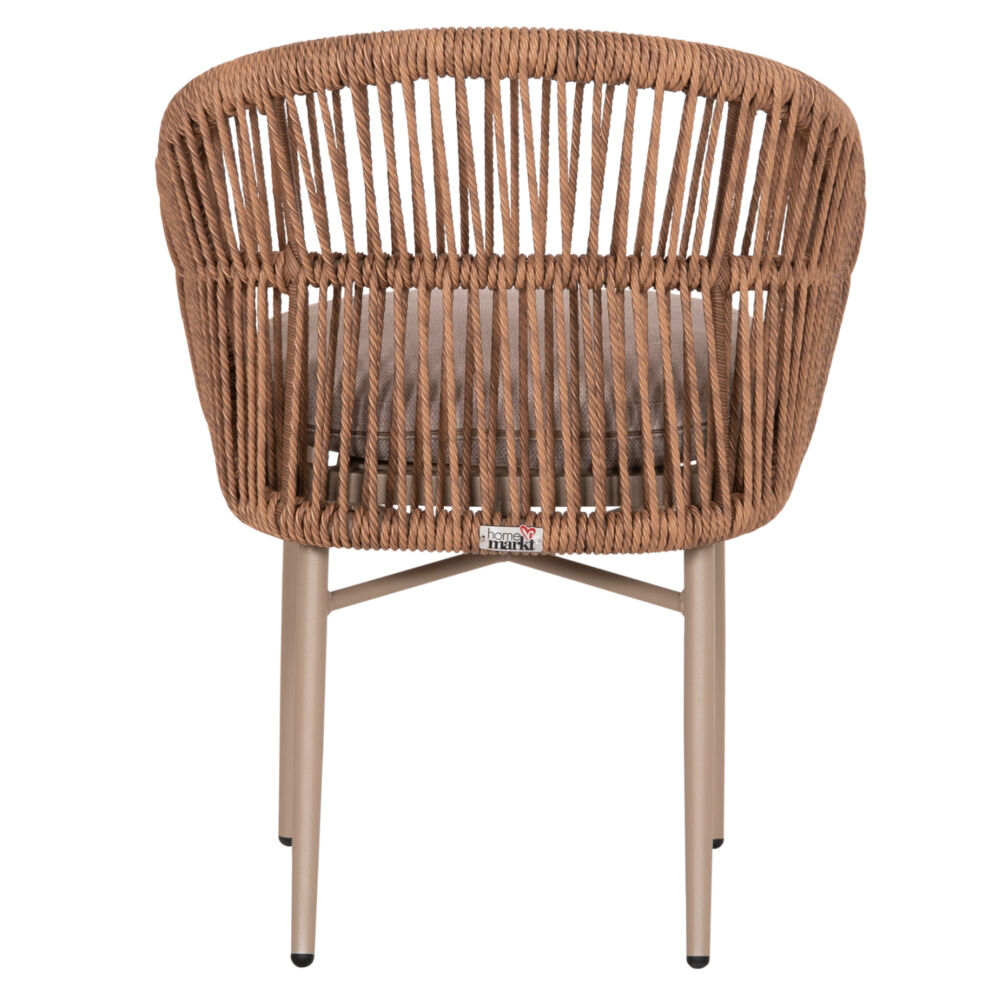ΠΟΛΥΘΡΟΝΑ ΑΛΟΥΜΙΝΙΟΥ FB96265.03 ΚΑΠΟΥΤΣΙΝΟ- P.E.RATTAN ΣΕ ΦΥΣΙΚΟ 58x61x75Υεκ.