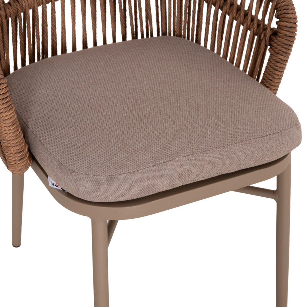 ΠΟΛΥΘΡΟΝΑ ΑΛΟΥΜΙΝΙΟΥ FB96265.03 ΚΑΠΟΥΤΣΙΝΟ- P.E.RATTAN ΣΕ ΦΥΣΙΚΟ 58x61x75Υεκ.