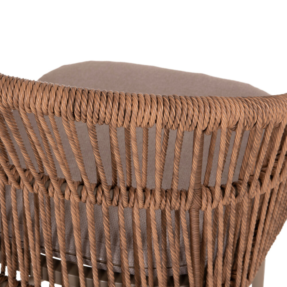 ΠΟΛΥΘΡΟΝΑ ΑΛΟΥΜΙΝΙΟΥ FB96265.03 ΚΑΠΟΥΤΣΙΝΟ- P.E.RATTAN ΣΕ ΦΥΣΙΚΟ 58x61x75Υεκ.