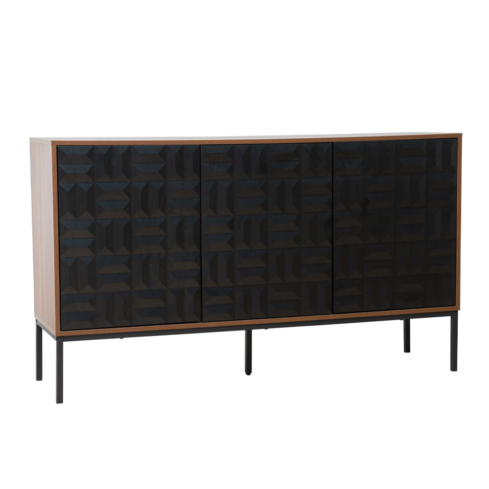 ZUMA ΜΠΟΥΦΕΣ ΚΑΡΥΔΙ ΜΑΥΡΟ 148x40x85.5cm