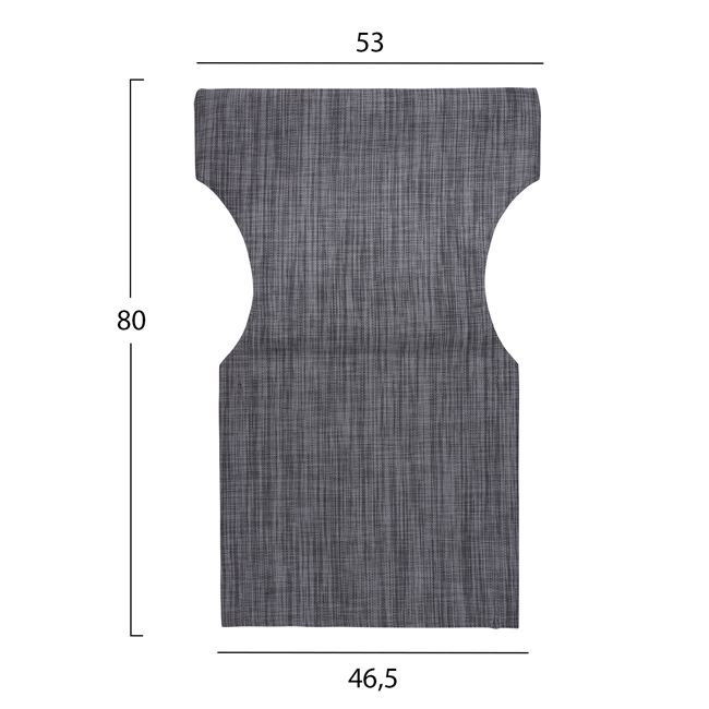 ΜΑΞΙΛΑΡΙ TEXTILENE 600gr/m2 2X1 ΓΚΡΙ ΓΙΑ ΠΟΛΥΘΡΟΝΑ ΣΚΗΝΟΘΕΤΗ FB95272.10 46.5Χ53Χ80Υεκ.