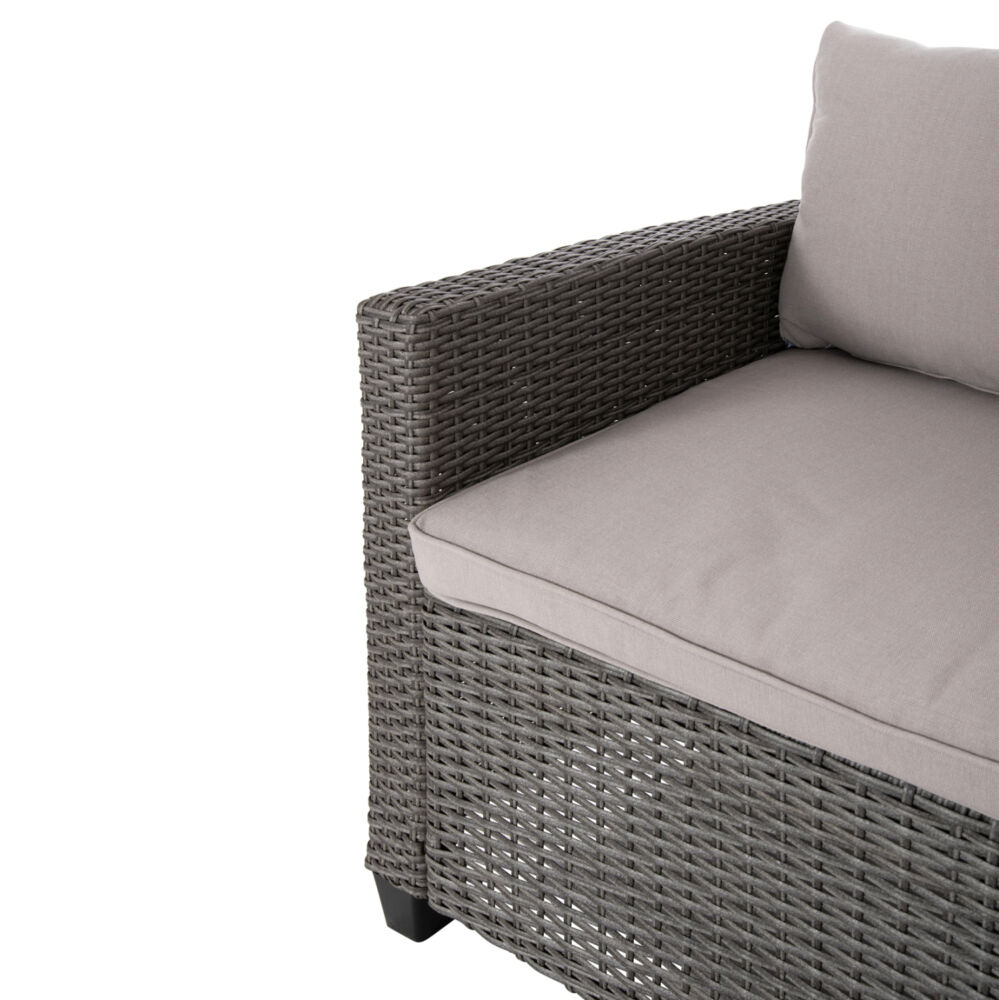 ΣΕΤ ΣΑΛΟΝΙ ΓΩΝΙΑ & ΤΡΑΠΕΖΙ FB96078.01 ΓΚΡΙ ΣΥΝΘ.RATTAN-ΜΑΞΙΛΑΡΙΑ-PS ΞΥΛΕΙΑ