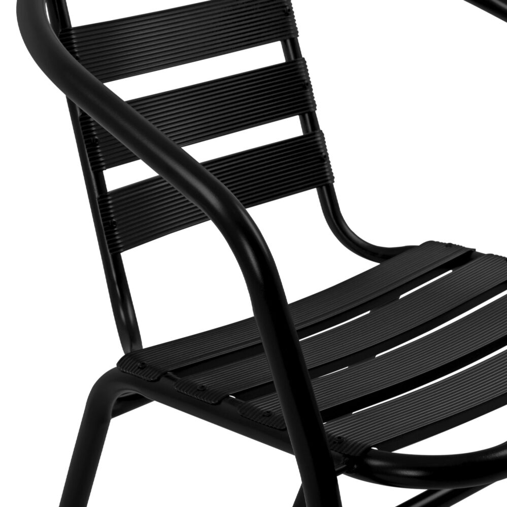 ΣΕΤ ΤΡΑΠΕΖΑΡΙΑΣ 5ΤΜΧ FB921220.03 ΚΑΡΕΚΛΕΣ ΜΕΤΑΛΛΙΚΕΣ & ΤΡΑΠΕΖΙ 110x60 ΜΑΥΡΟ
