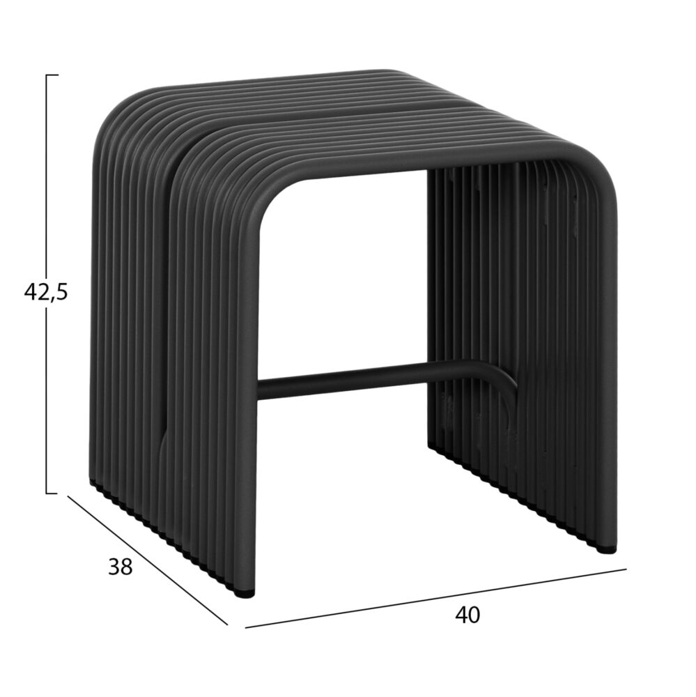 ΣΚΑΜΠΟ FB96325.01 ΑΛΟΥΜΙΝΙΟ ΣΕ ΜΑΥΡΟ 40x38x42,5Yεκ.