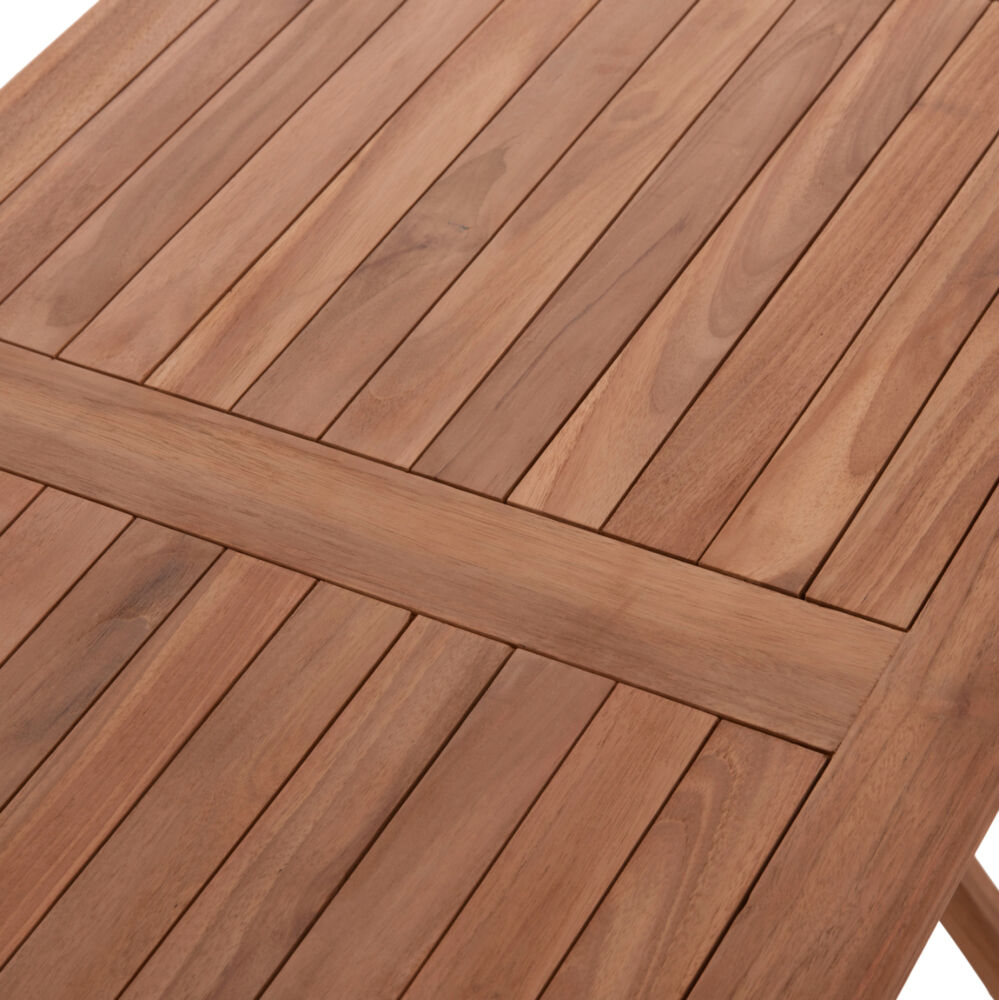 ΤΡΑΠΕΖΙ ΠΤΥΣΣΟΜΕΝΟ ΟΡΘΟΓΩΝΙΟ FB918117 ΞΥΛΟ TEAK--ΦΥΣΙΚΟ 120x70x76Υεκ.