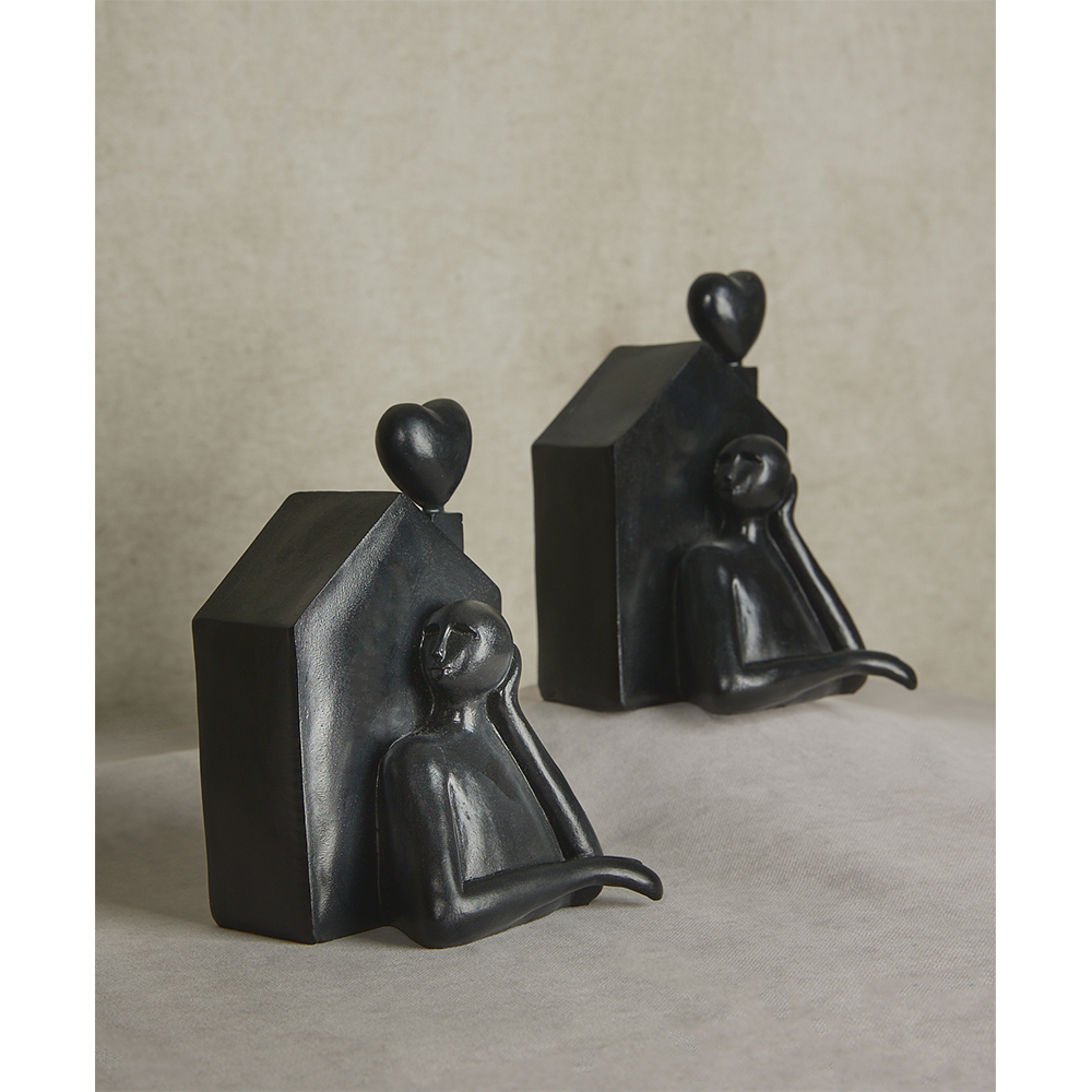 KEMMEL ΔΙΑΚΟΣΜΗΤΙΚΗ ΦΙΓΟΥΡΑ 13x12x18cm POLYRESIN ΜΑΥΡΟ
