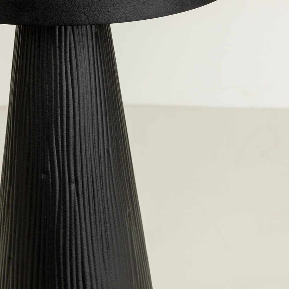 LAMP SIDE TABLE ΛΕΥΚΟ ΜΑΥΡΟ 36x36x55cm