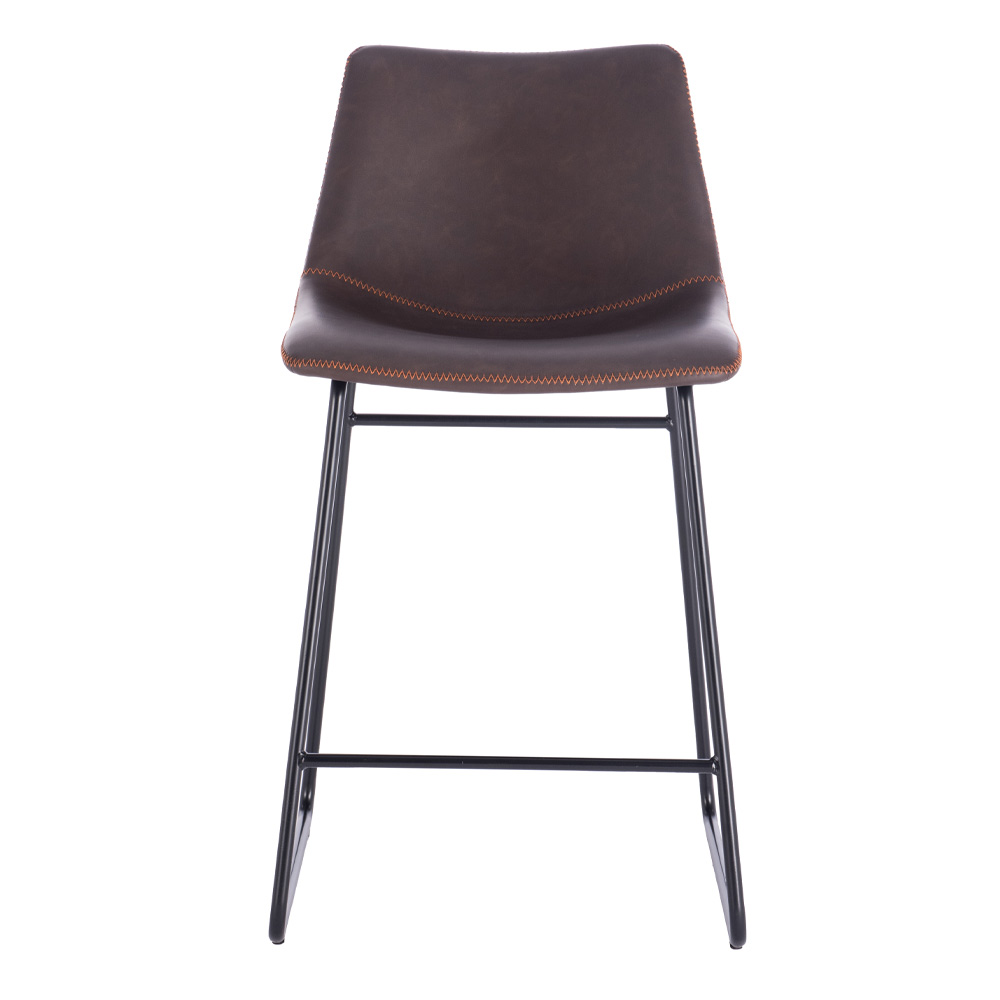 NUEVO ΣΚΑΜΠΟ BAR ΚΑΦΕ ANTIQUE WASHED ΜΑΥΡΟ 46x57.5x89cm