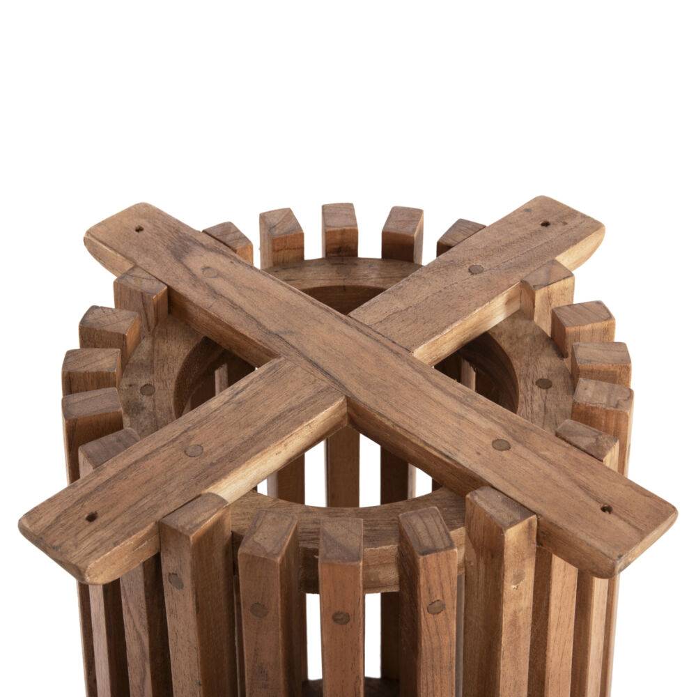 ΒΑΣΗ BAR STAND ΕΣΩΤ.ΧΩΡΟΥ ΜΕΣ.ΥΨΟΥΣ ΣΤΡΟΓΓΥΛΗ FB99857.11 MINDI ΞΥΛΟ ΣΕ ΦΥΣΙΚΟ Φ40x90Υεκ.