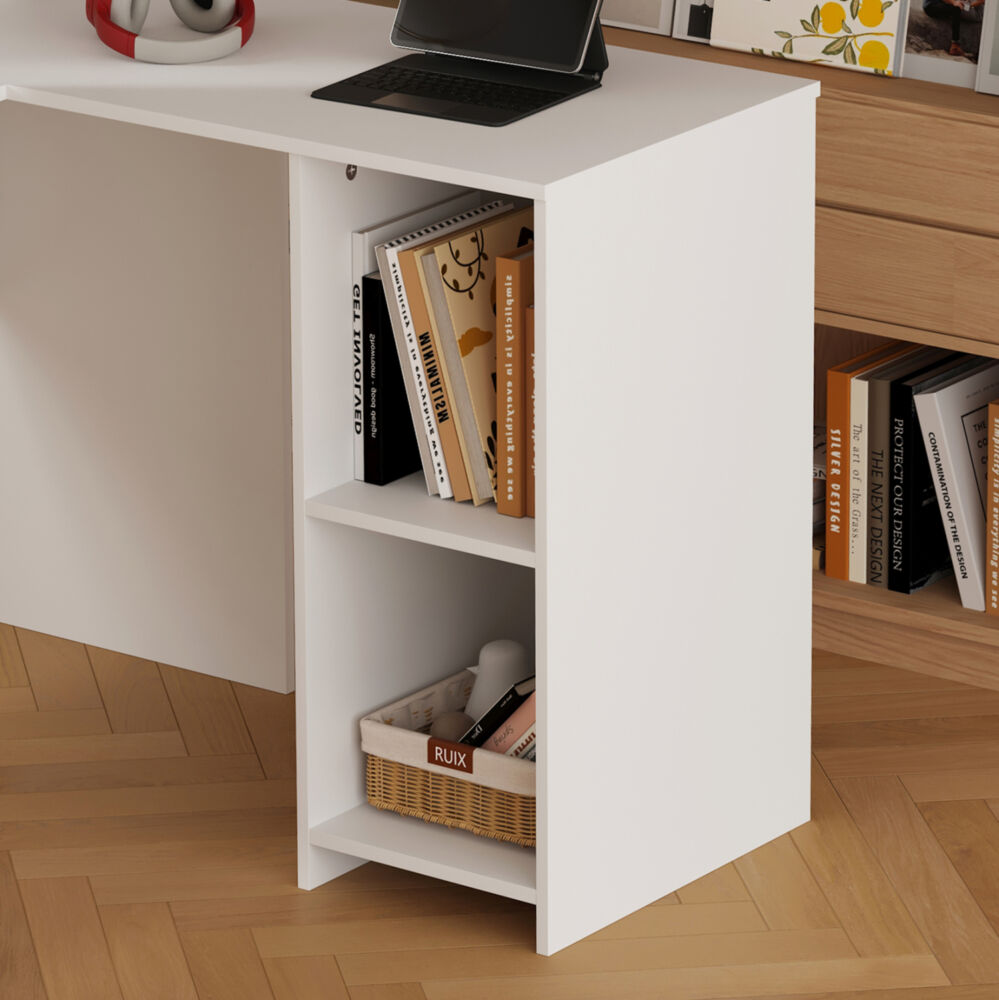 ΓΩΝΙΑΚΟ ΓΡΑΦΕΙΟ FB92135.03 MDF ΣΕ ΛΕΥΚΟ 140x120x75Υεκ