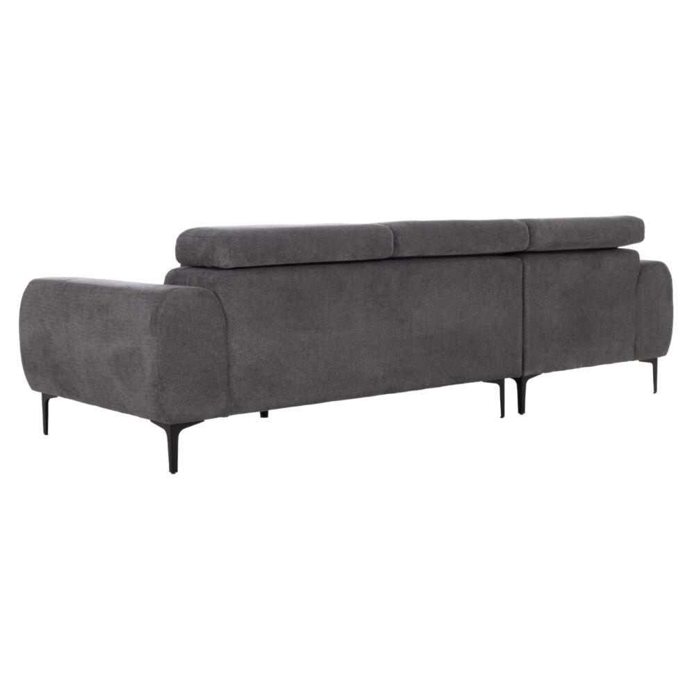 ΚΑΝΑΠΕΣ ΑΡΙΣΤΕΡΗ ΓΩΝΙΑ FB93267.12L ΓΚΡΙ ΥΦΑΣΜΑ 260x100-174x104Υεκ.