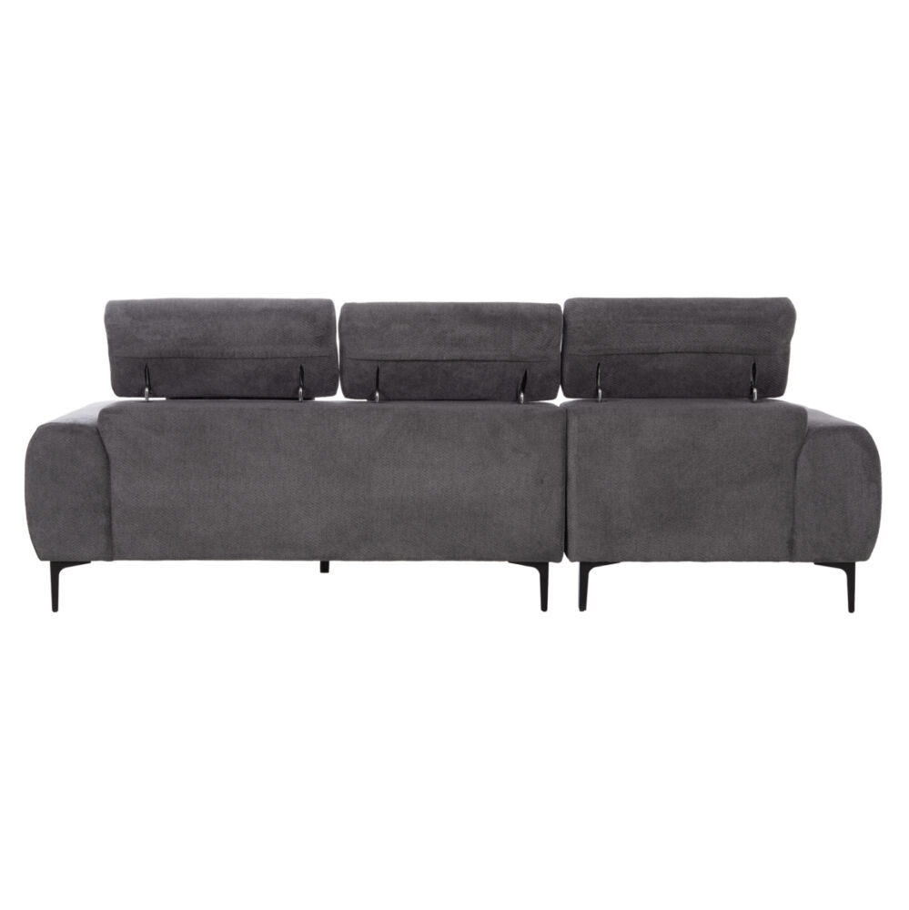 ΚΑΝΑΠΕΣ ΑΡΙΣΤΕΡΗ ΓΩΝΙΑ FB93267.12L ΓΚΡΙ ΥΦΑΣΜΑ 260x100-174x104Υεκ.