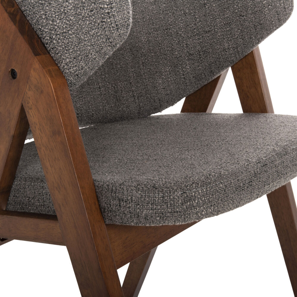 ΚΑΡΕΚΛΑ FB99746.02 RUBBERWOOD ΣΕ ΚΑΡΥΔΙ ΧΡΩΜΑ-ΓΚΡΙ ΥΦΑΣΜΑ 55x60x84Yεκ.