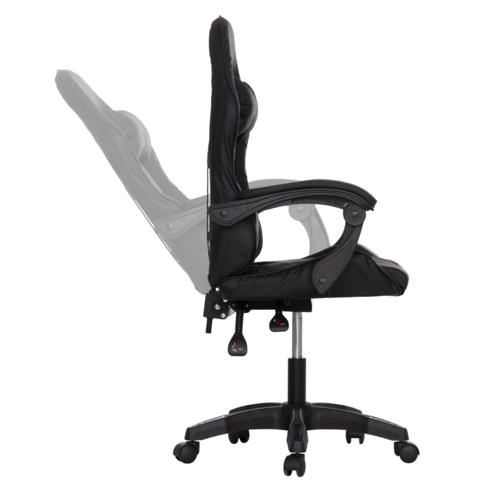 ΚΑΡΕΚΛΑ GAMING FB91231.01 ΜΑΥΡΟ PVC--ΜΕ ΜΑΞIΛΑΡΑΚΙΑ ΜΕΣΗΣ/ΚΕΦΑΛΗΣ 60x59x117Υεκ