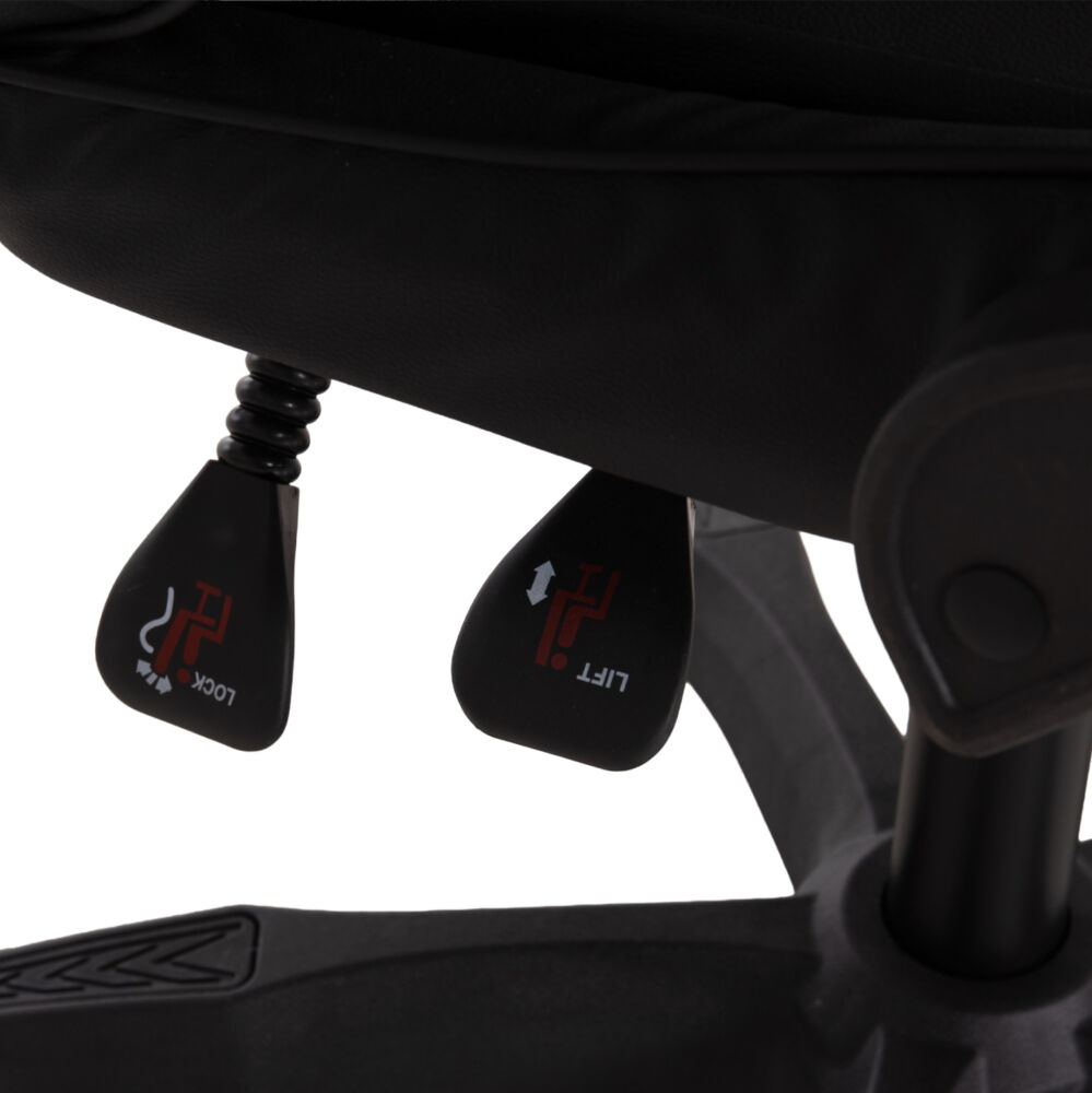ΚΑΡΕΚΛΑ GAMING FB91231.01 ΜΑΥΡΟ PVC--ΜΕ ΜΑΞIΛΑΡΑΚΙΑ ΜΕΣΗΣ/ΚΕΦΑΛΗΣ 60x59x117Υεκ