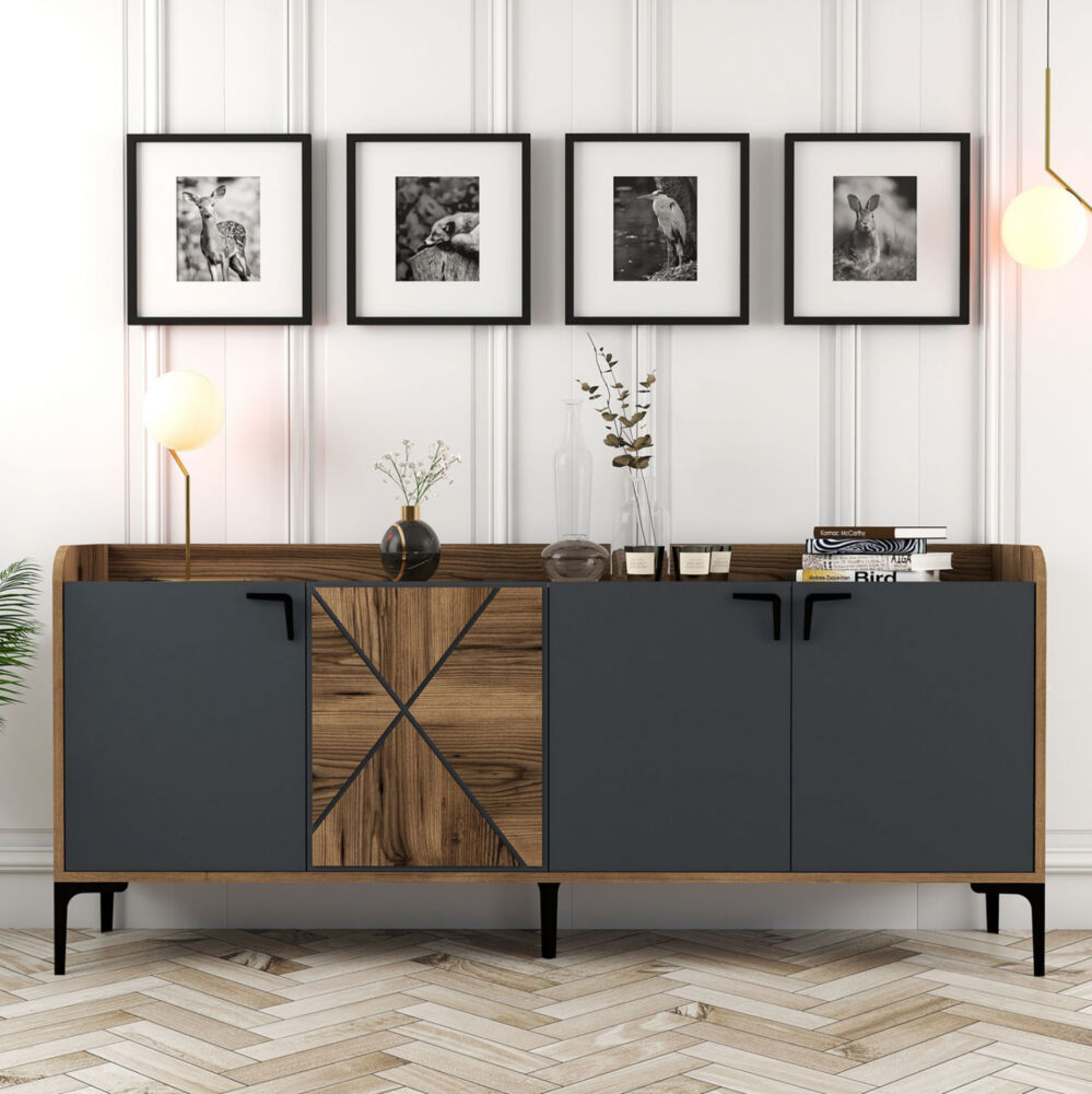 ΜΠΟΥΦΕΣ ΜΕΛΑΜΙΝΗΣ ΚΑΡΥΔΙ ΚΑΙ ΑΝΘΡΑΚΙ 180x35x78Yεκ. FB99433.01