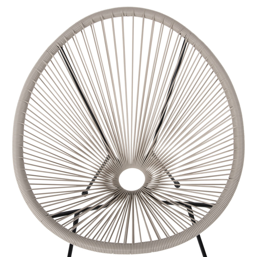 ΣΕΤ ΕΞΩΤΕΡΙΚΟΥ ΧΩΡΟΥ 3ΤΜΧ FB911861.03 P.E.RATTAN ΕΚΡΟΥ-ΜΕΤΑΛΛΟ ΣΕ ΜΑΥΡΟ