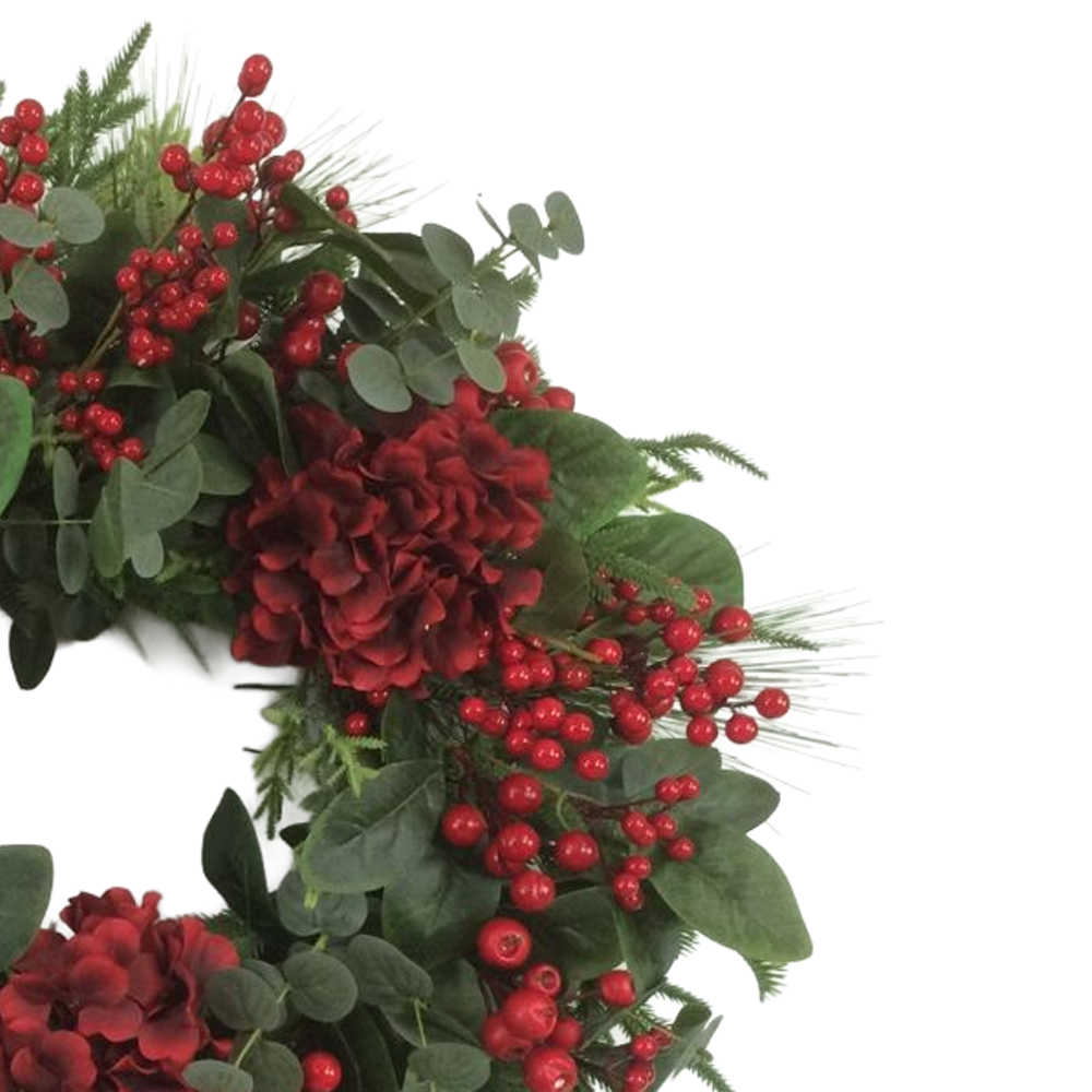 NIVAL ΧΡΙΣΤΟΥΓΕΝΝΙΑΤΙΚΟ ΣΤΕΦΑΝΙ ΜΕ ΓΚΙ 66x66cm POLYFOAM ΠΡΑΣΙΝΟ ΚΟΚΚΙΝΟ PVC