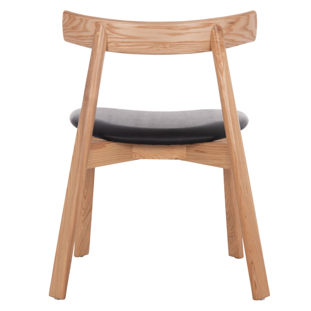 KΑΡΕΚΛΑ ΤΡΑΠΕΖΑΡΙΑΣ FB918245.04 RUBBERWOOD-ΜΑΥΡΟ PU 60x54x72Υεκ