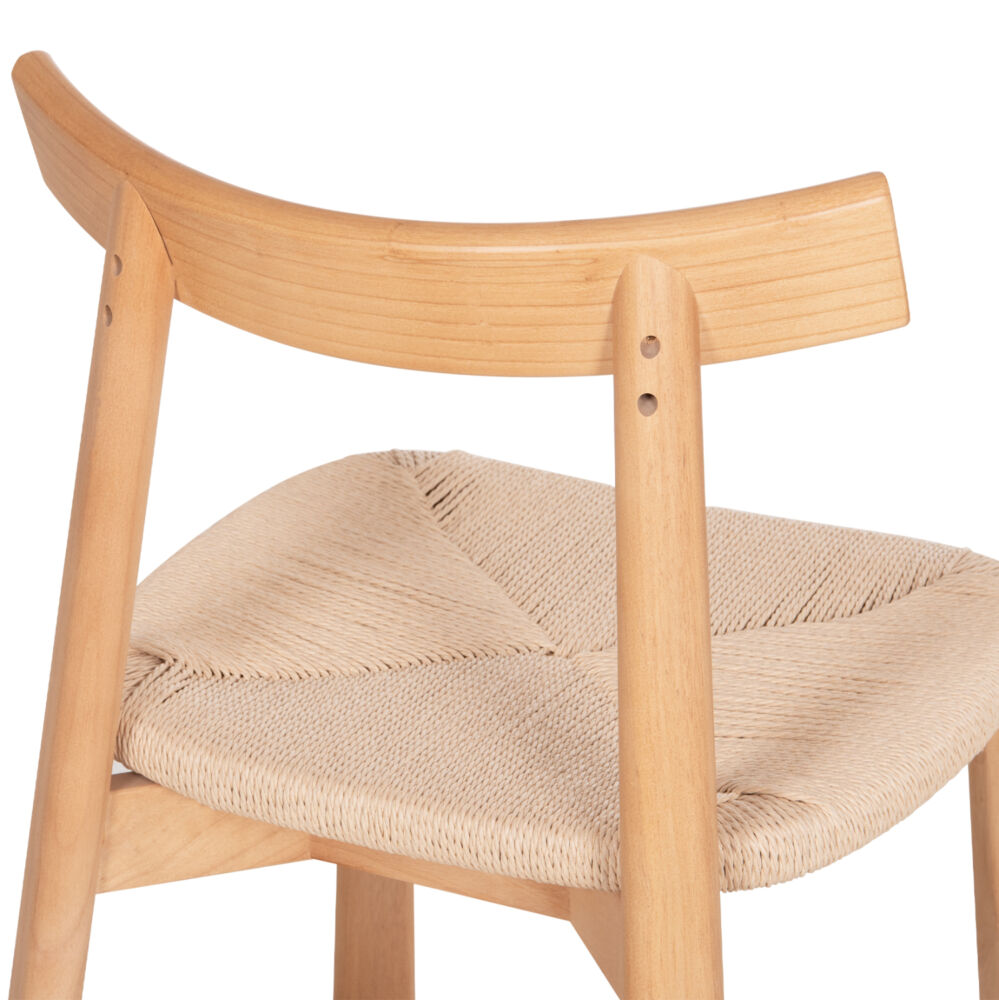 KΑΡΕΚΛΑ ΤΡΑΠΕΖΑΡΙΑΣ FB918335.01 RUBBERWOOD & ΣΧΟΙΝΙ ΣΕ ΦΥΣΙΚΟ 51x55x74Υεκ