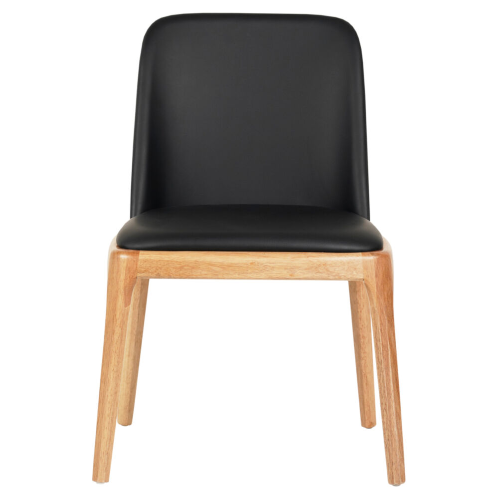 KΑΡΕΚΛΑ ΤΡΑΠΕΖΑΡΙΑΣ FB99944.01 RUBBERWOOD-ΜΑΥΡΟ PU 54,5x58x86Υεκ