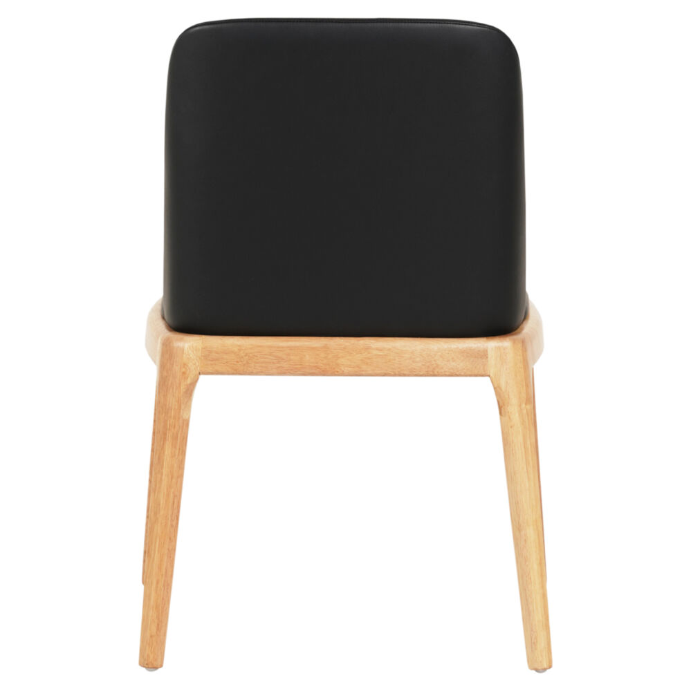 KΑΡΕΚΛΑ ΤΡΑΠΕΖΑΡΙΑΣ FB99944.01 RUBBERWOOD-ΜΑΥΡΟ PU 54,5x58x86Υεκ