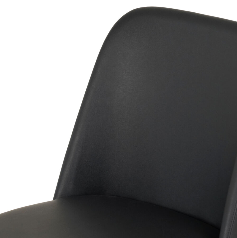 KΑΡΕΚΛΑ ΤΡΑΠΕΖΑΡΙΑΣ FB99944.01 RUBBERWOOD-ΜΑΥΡΟ PU 54,5x58x86Υεκ