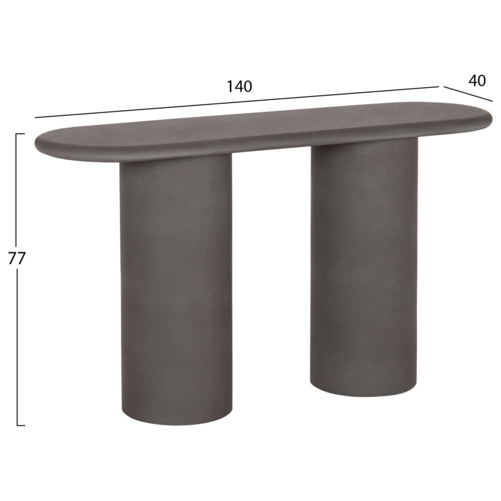 ΚΟΝΣΟΛΑ FB96584.01 FIBER CEMENT ΣΕ ΓΚΡΙ--140x40x77Υεκ.